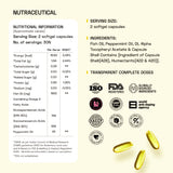 Ace Blend Outshine Omega 3 Fish Oil 1650 Mg with 743 EPA & 528 DHA - 60 Servings