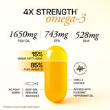Ace Blend Outshine Omega 3 Fish Oil 1650 Mg with 743 EPA & 528 DHA - 60 Servings