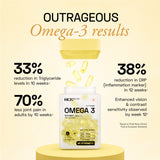 Ace Blend Outshine Omega 3 Fish Oil 1650 Mg with 743 EPA & 528 DHA - 60 Servings