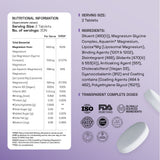 Ace Blend Max Magnesium 1600mg Triple Complex Calcium Vitamin B12 & D3 - 60 Servings