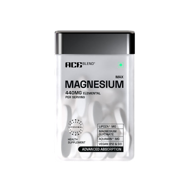Ace Blend Max Magnesium 1600mg Triple Complex Calcium Vitamin B12 & D3