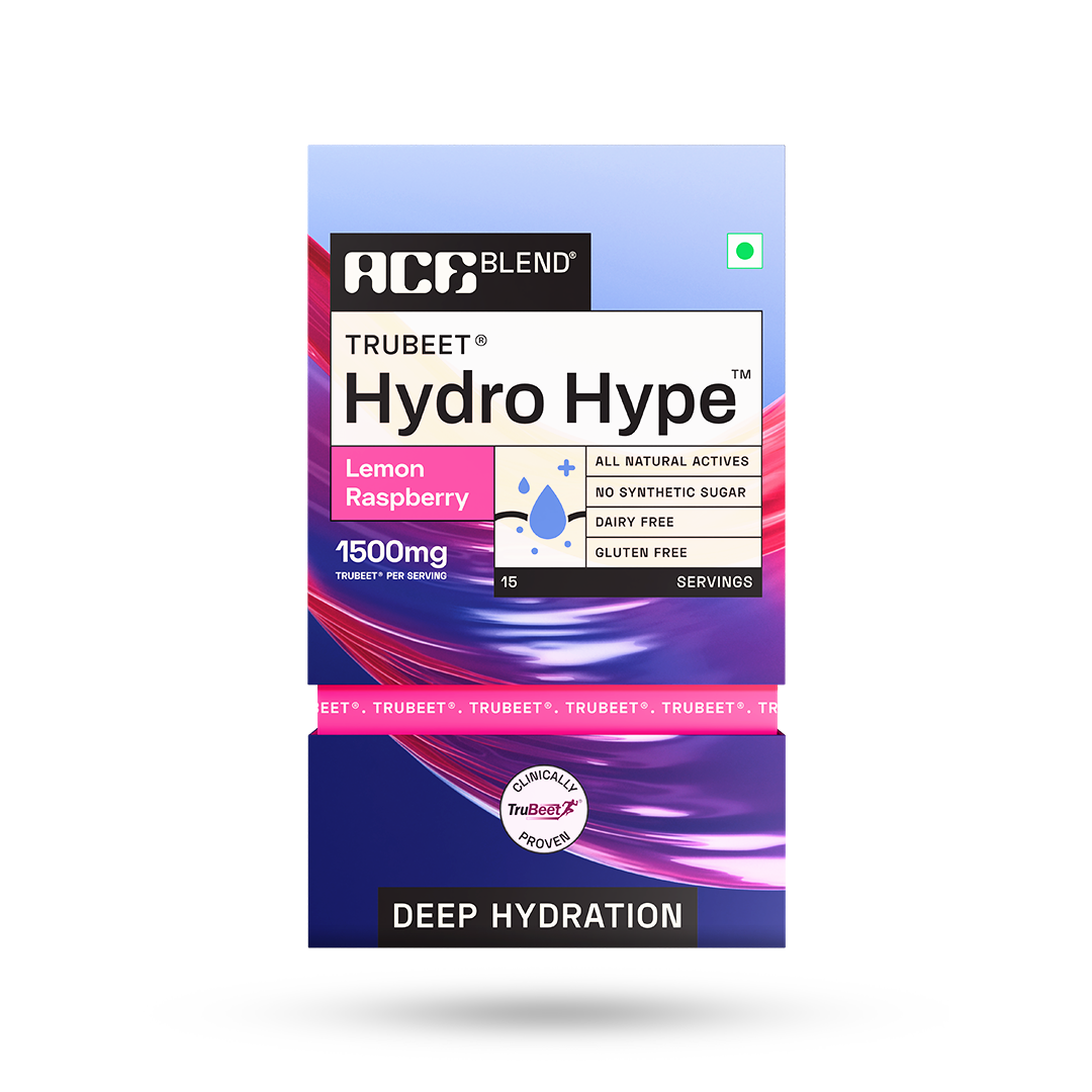 Ace Blend Hydro Hype Natural Beetroot Extract with Vitamins & Minerals - 15 Servings