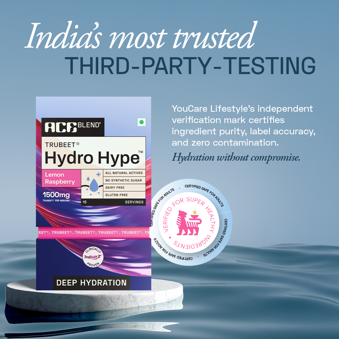 Ace Blend Hydro Hype Natural Beetroot Extract with Vitamins & Minerals - 15 Servings