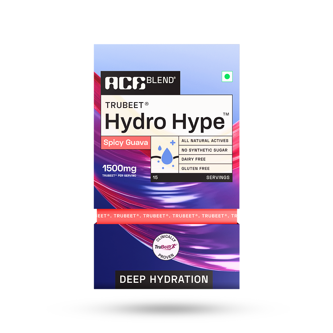Ace Blend Hydro Hype Natural Beetroot Extract with Vitamins & Minerals - 15 Servings
