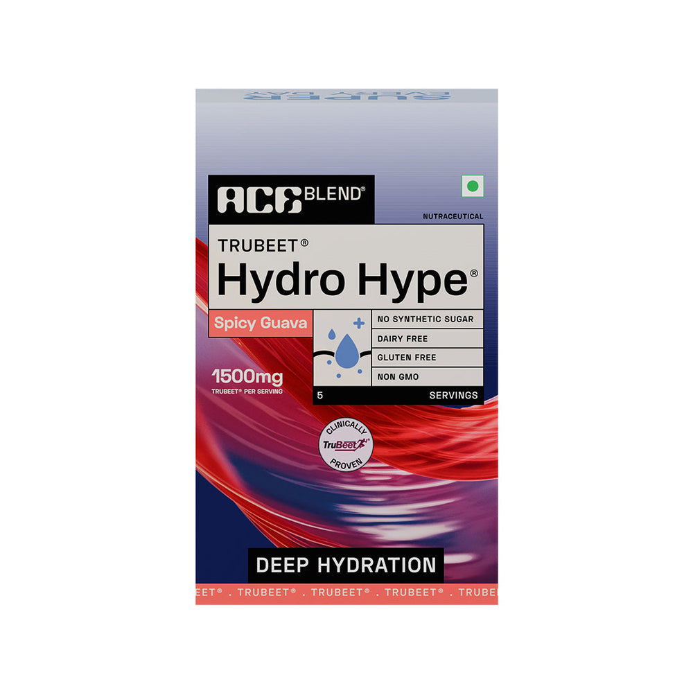 Ace Blend Hydro Hype Natural Beetroot Extract with Vitamins & Minerals - 5 Servings