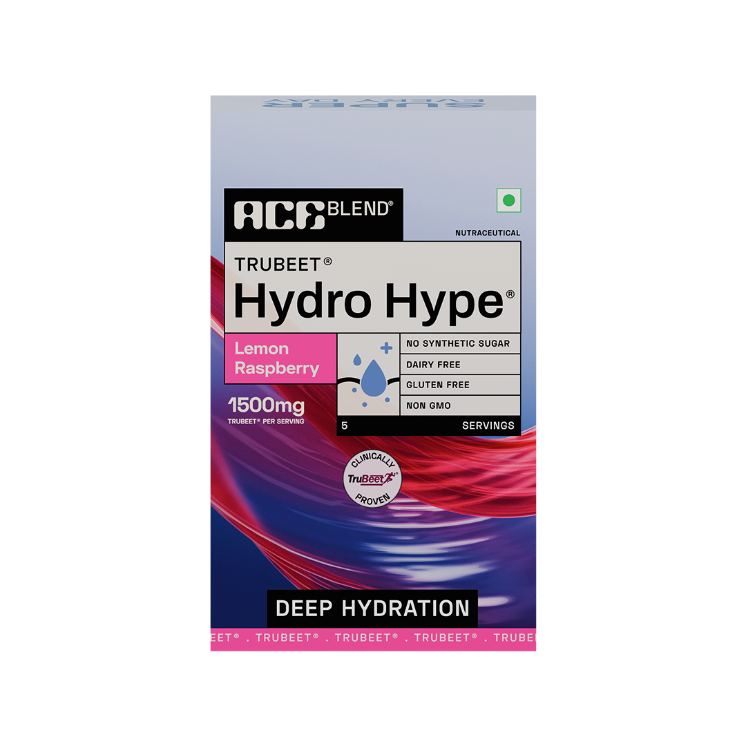 Ace Blend Hydro Hype Natural Beetroot Extract with Vitamins & Minerals - 5 Servings