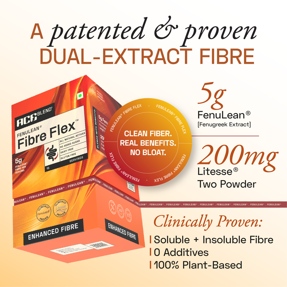 Ace Blend FenuLean Fibre Flex - 5 Servings