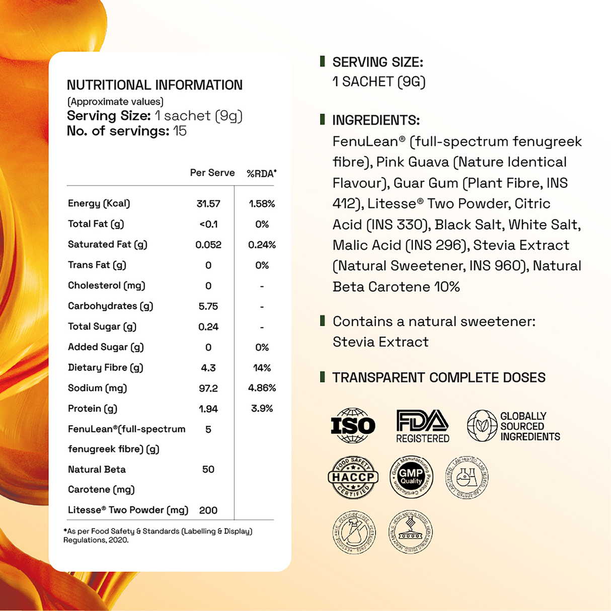 Ace Blend FenuLean Fibre Flex - 5 Servings