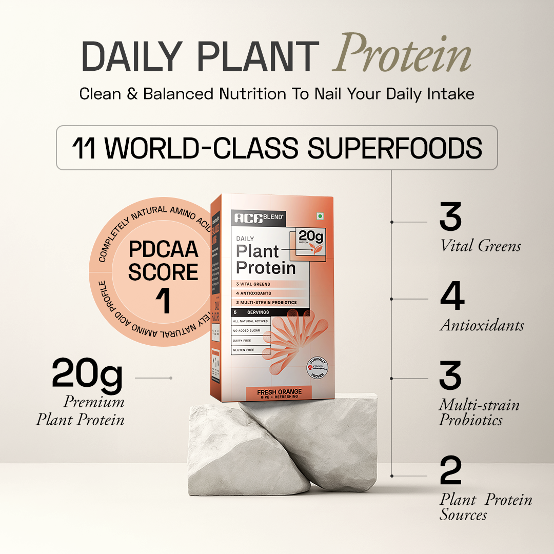 Ace Blend Daily 20G Plant Protein Strength & Recovery No Added Sugar - 5 Servings