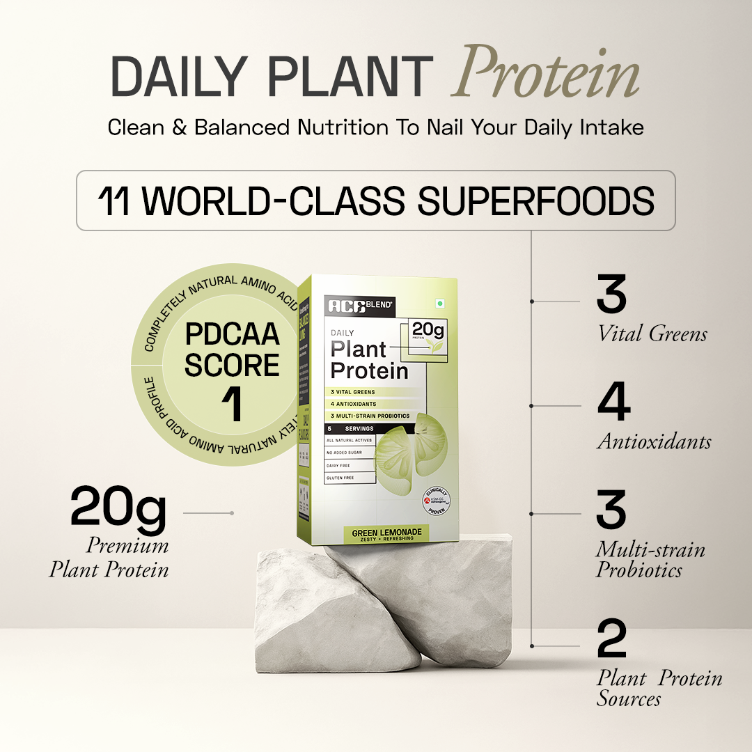 Ace Blend Daily 20G Plant Protein Strength & Recovery No Added Sugar - 5 Servings