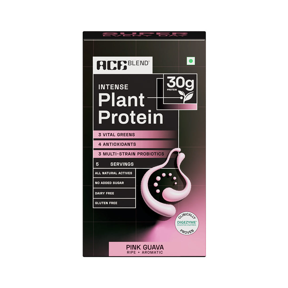 Ace Blend Intense 30G Plant Protein Muscle Growth & Recovery No Added Sugar - 5 Servings