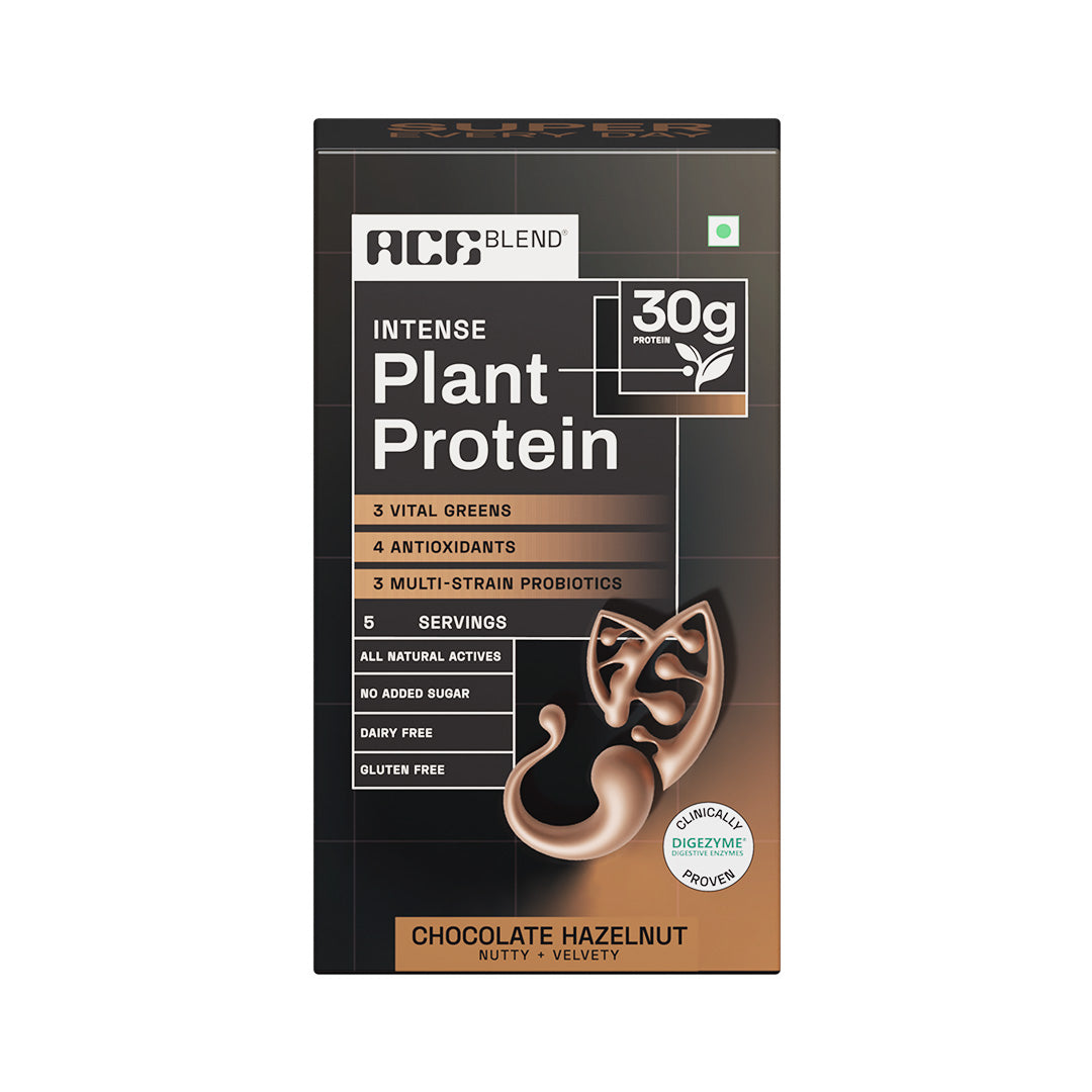 Ace Blend Intense 30G Plant Protein Muscle Growth & Recovery No Added Sugar - 5 Servings
