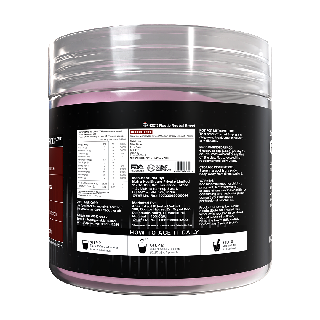 Ace Blend Rise Creatine Monohydrate - 100 Servings