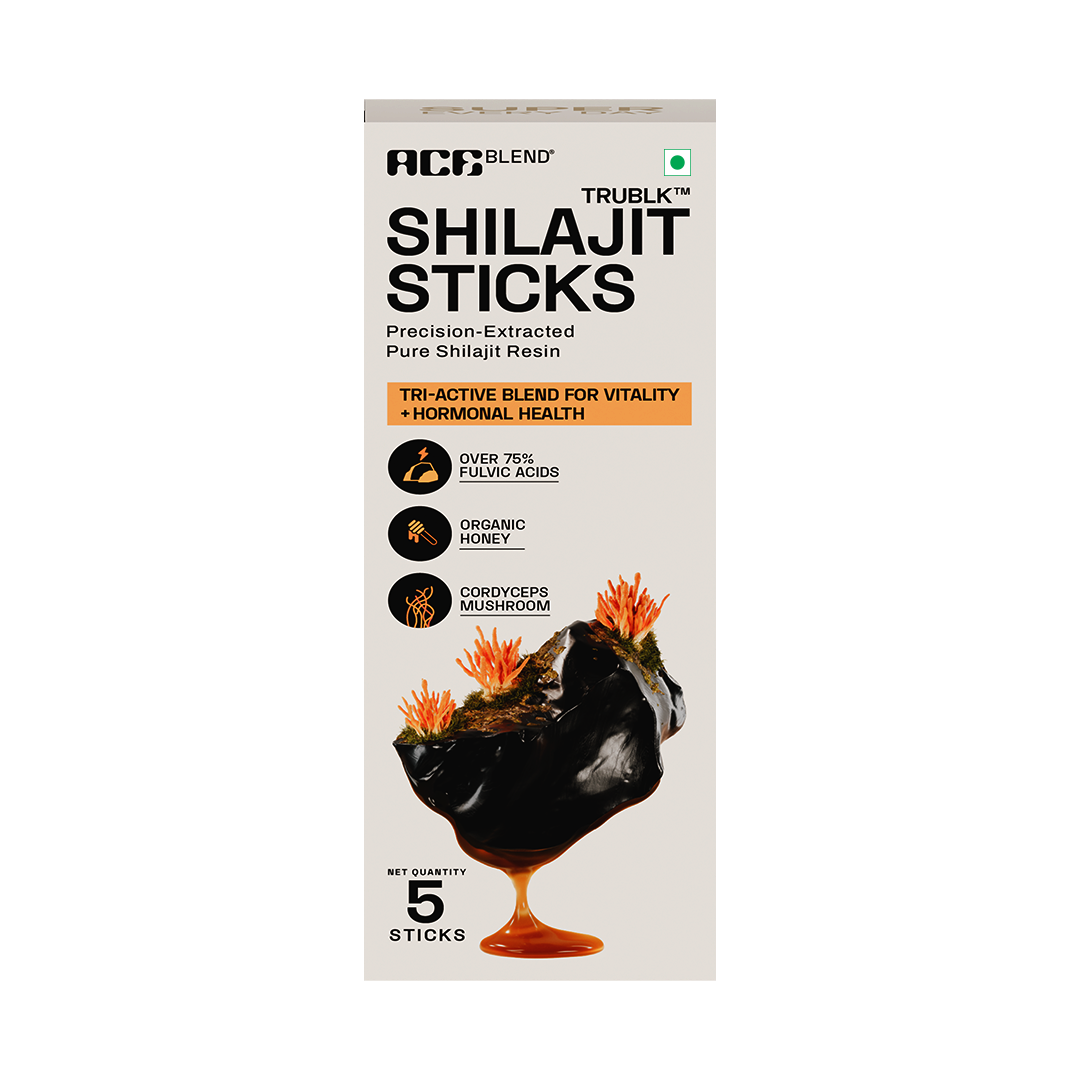 Ace Blend TRUBLK Shilajit Sticks With Over 75% Fulvic Acid & 80+ Trace Minerals