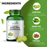 Simply Herbal Garcinia Cambogia 800mg | Green Tea & Guggul Extract | 60 Veg Capsules