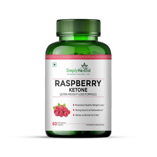 Simply Herbal Raspberry Ketone Fruit Extract 800mg | 60 Capsules
