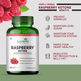 Simply Herbal Raspberry Ketone Fruit Extract 800mg | 60 Capsules