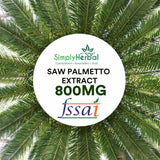Simply Herbal Organics Saw Palmetto | 800mg | 30 Veg Capsules