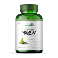 Simply Herbal Green Tea Extract Formula | 500mg | 60 Veg Capsules