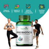 Simply Herbal Probiotics 50 Billion CFU | 14 Strains with Prebiotic | 60 Capsules