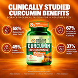 Vlado's Himalayan Organics, Curcumin with Biopiperine, 1500mg - 90 Veg Tablets
