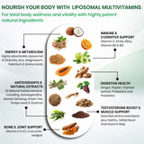 Himalayan Organics Liposomal Multivitamin 50+ | 60 Veg Capsules | Energy, Immunity & Overall Health Support