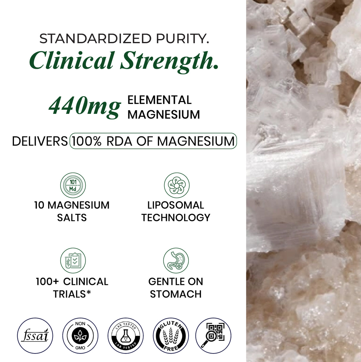 Himalayan Organics Magnesium Complex Supplement | 60 Veg Tablets | Sleep & Muscle Support