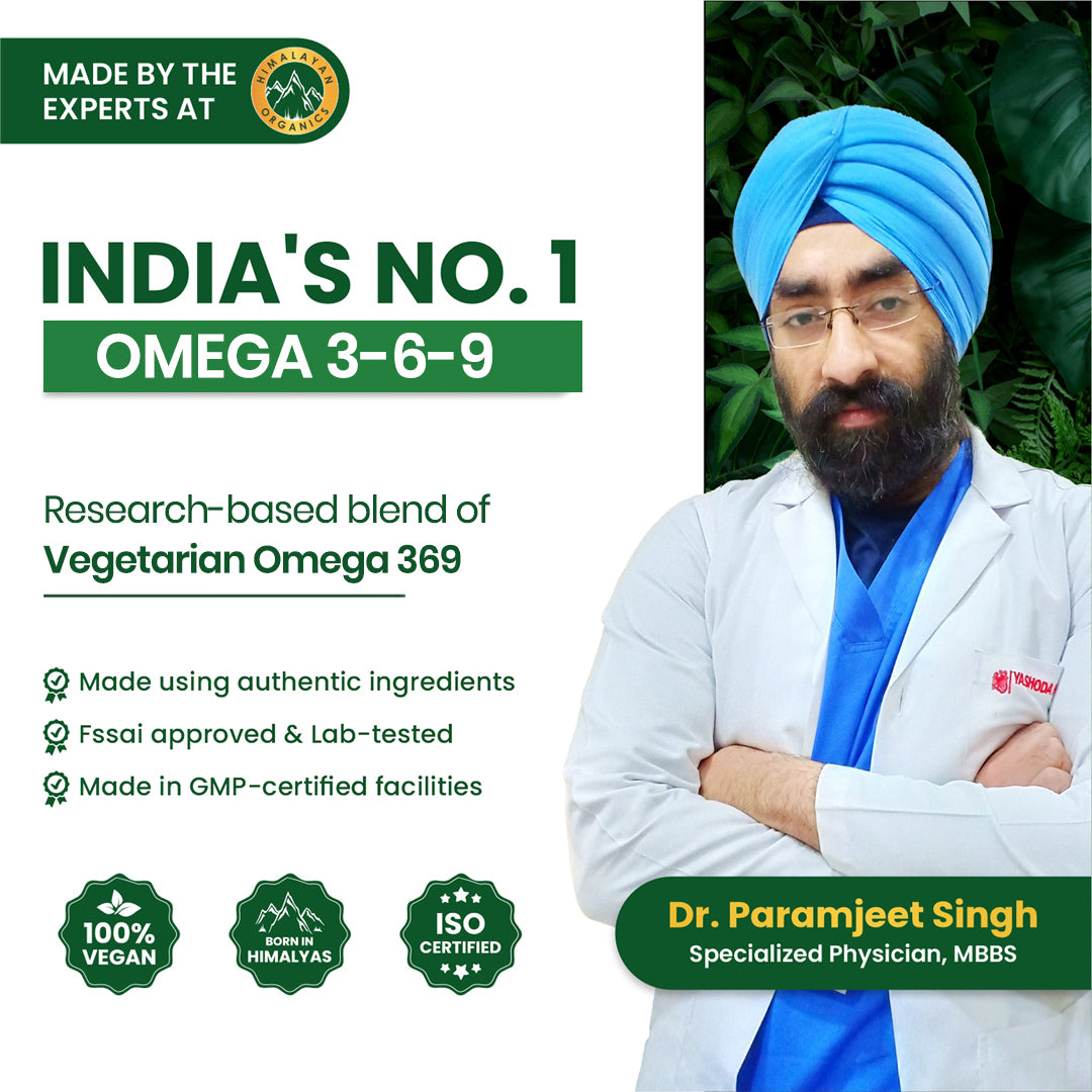 Vlado's Himalayan Organics, Flax Seed Oil Omega 3 6 9 - 90 Veg Capsules