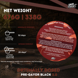 Gayor Essentials Pre Gayor Black 2.0 Pre-Workout Powder 676g | 200mg Caffeine