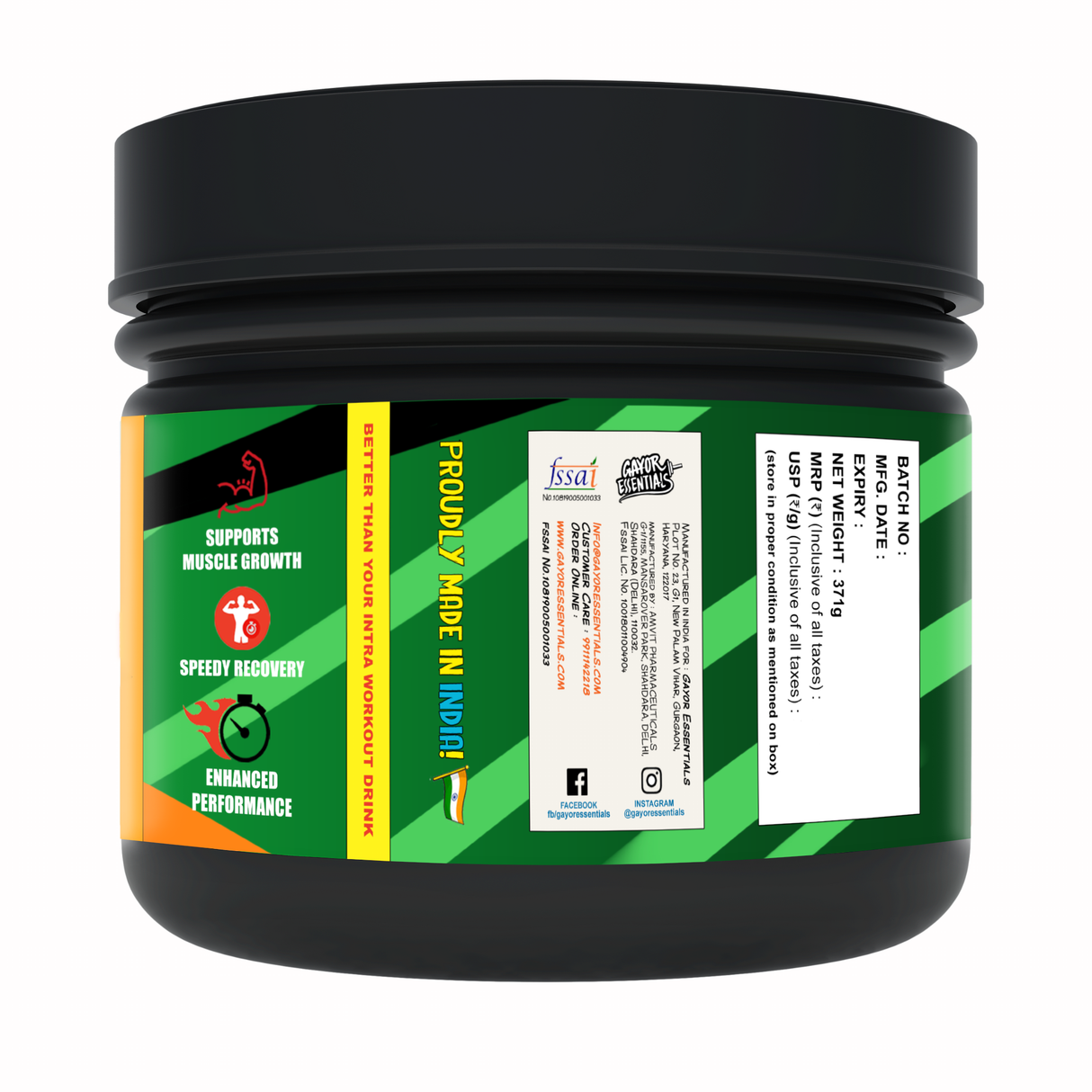 Gayor Essentials EAA & BCAA Powder 351g | Essential & Branched Chain Amino Acids