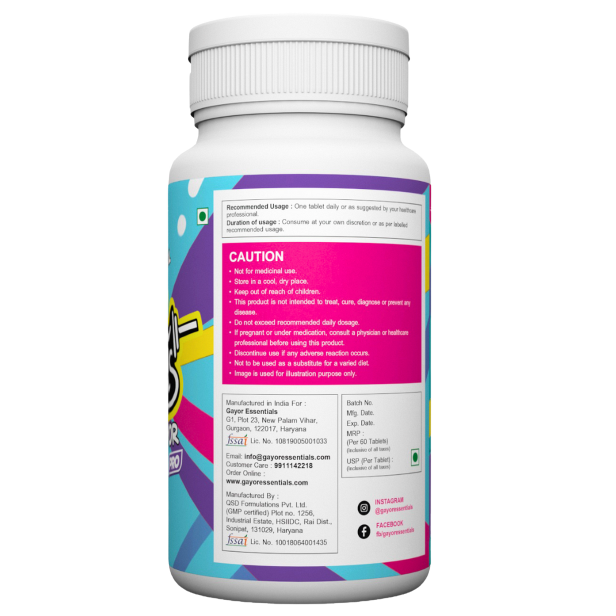 Gayor Essentials Multi Gayor Daily Multivitamin | Vitamins & Minerals