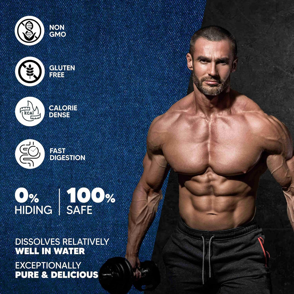 AS-IT-IS ATOM PWR Weight Gainer 1kg | 61.1g Carbs | 8.8g Protein