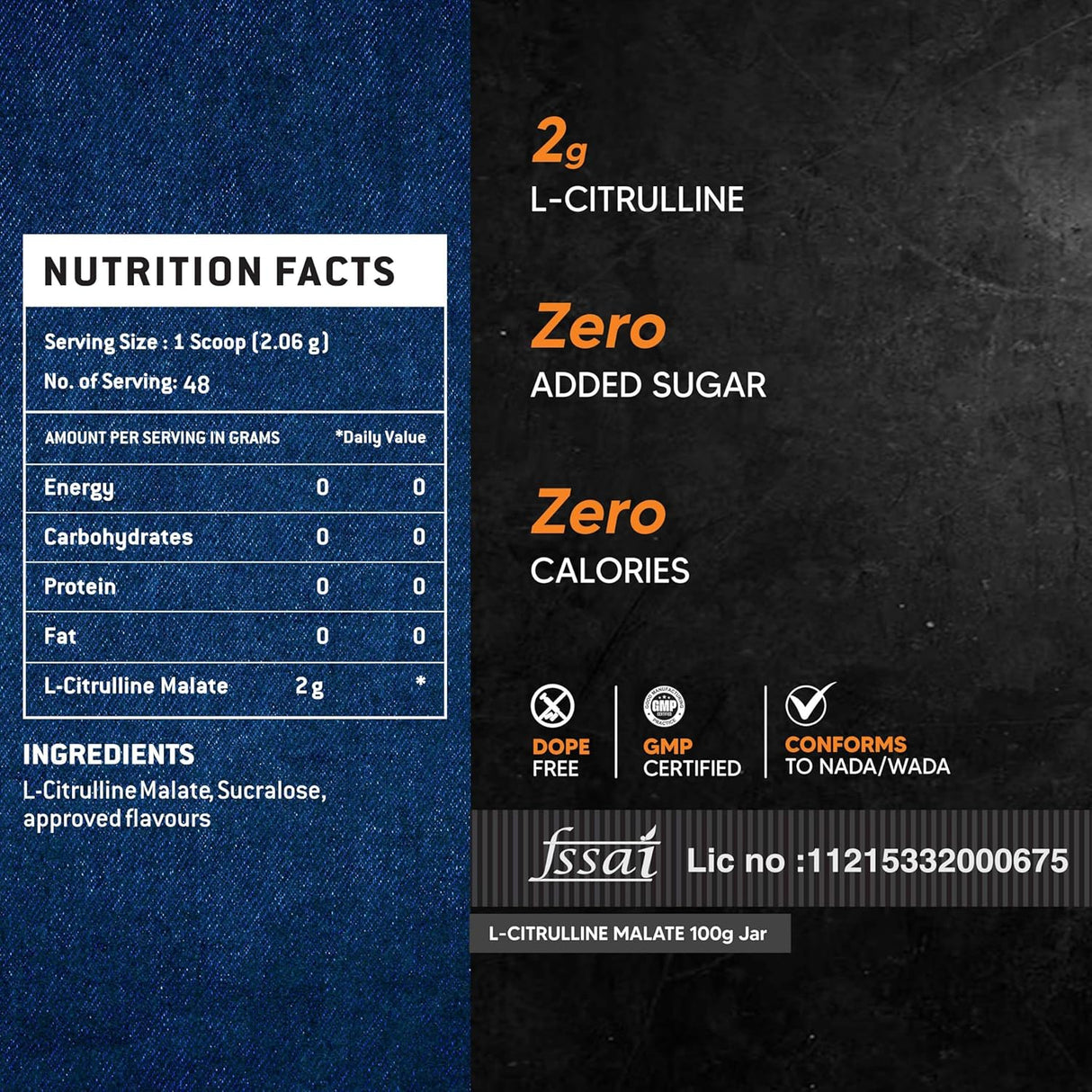 AS-IT-IS ATOM L Citrulline Malate - 48 Servings