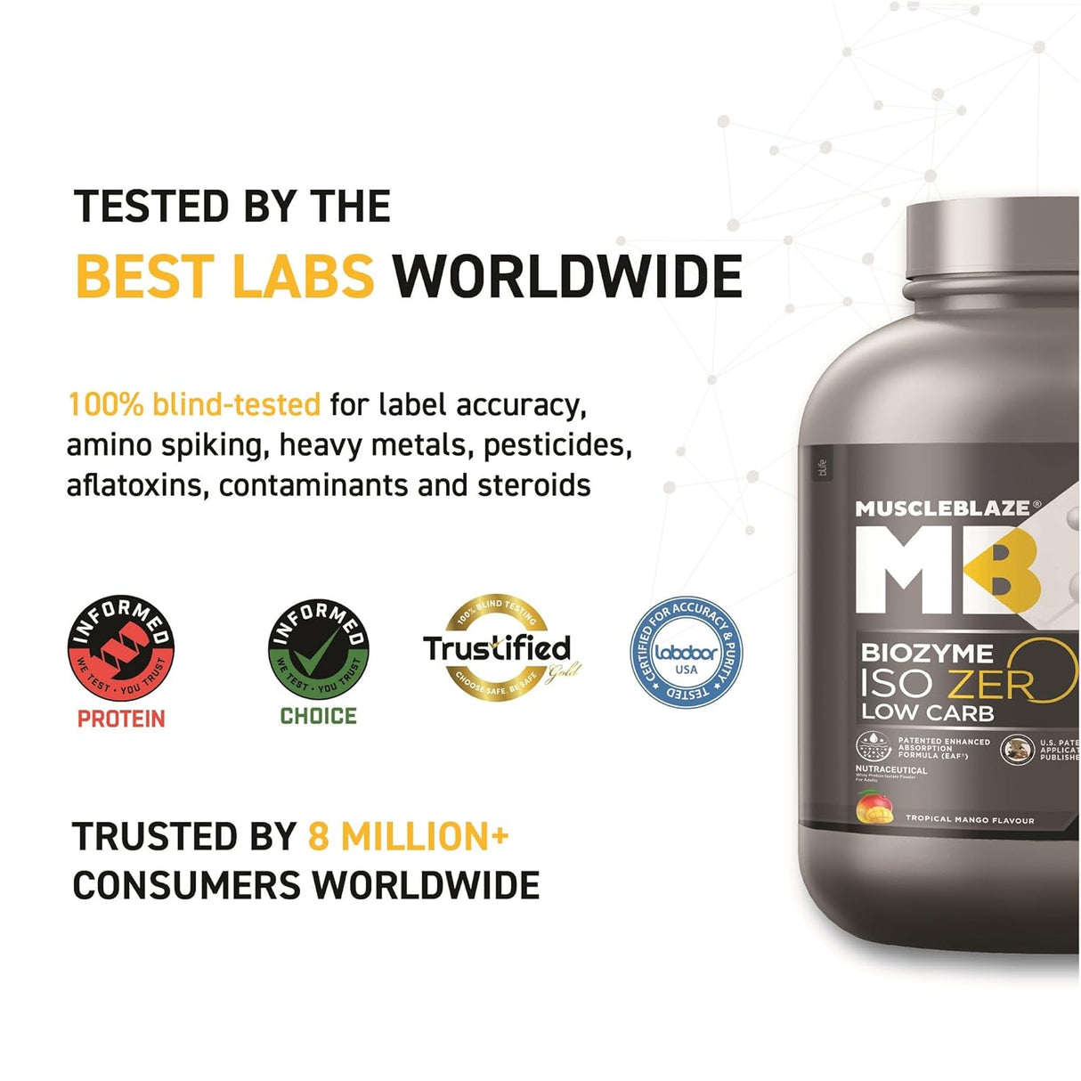 Muscleblaze Biozyme Iso-Zero Low Carb Isolate Protein - 2 Kg