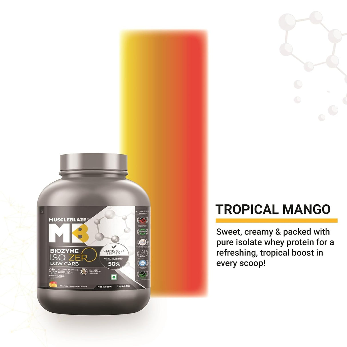 Muscleblaze Biozyme Iso-Zero Low Carb Isolate Protein - 2 Kg