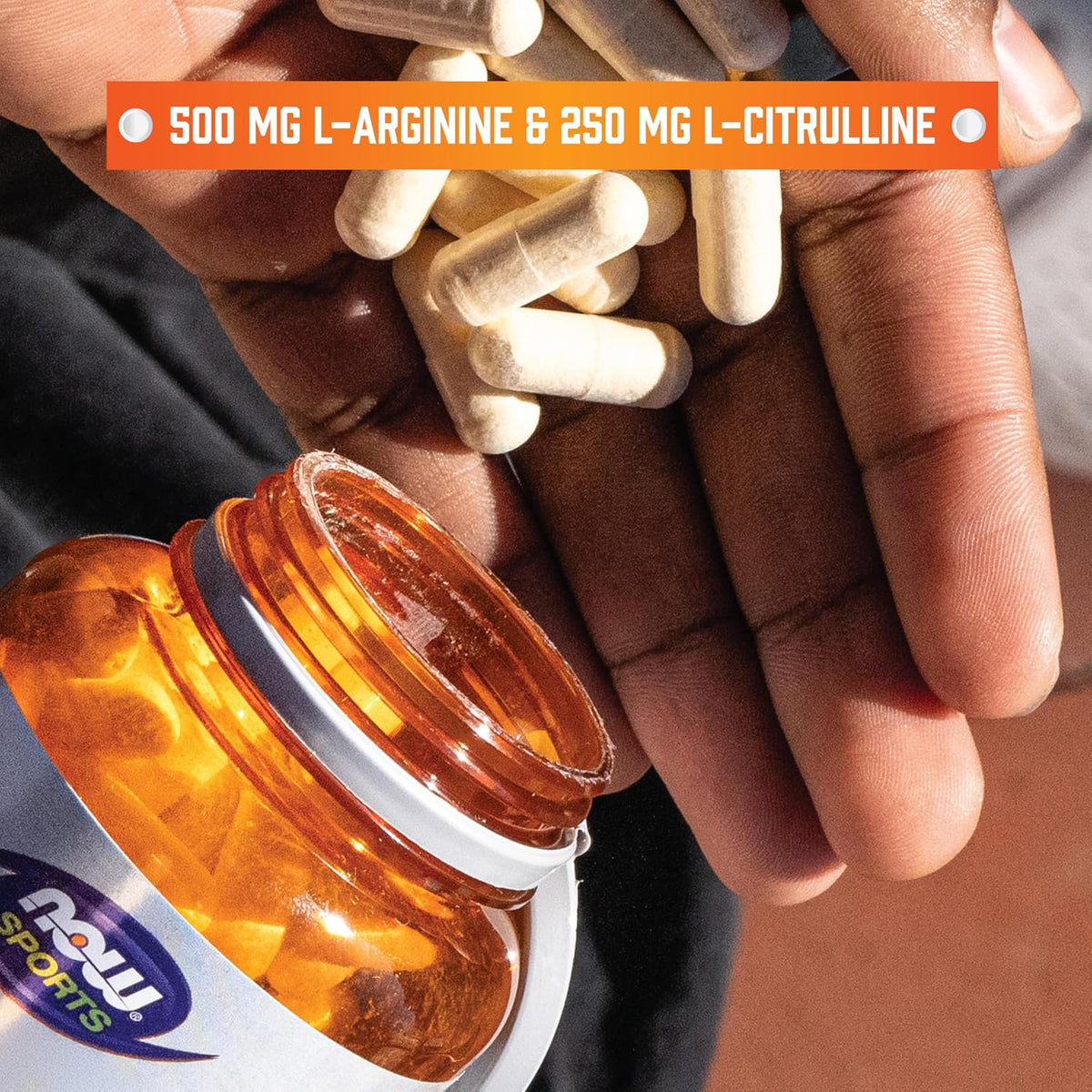 NOW Foods Arginine & Citrulline | 500mg / 250mg | 120 Veg Capsules