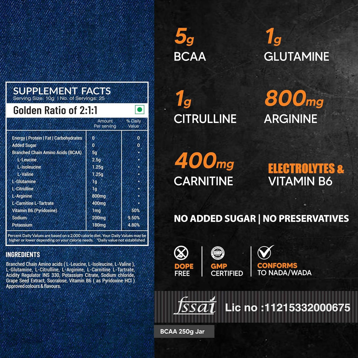 AS-IT-IS ATOM BCAA with L-arginine, L-Carnitine, L-Citrulline - 25 Servings