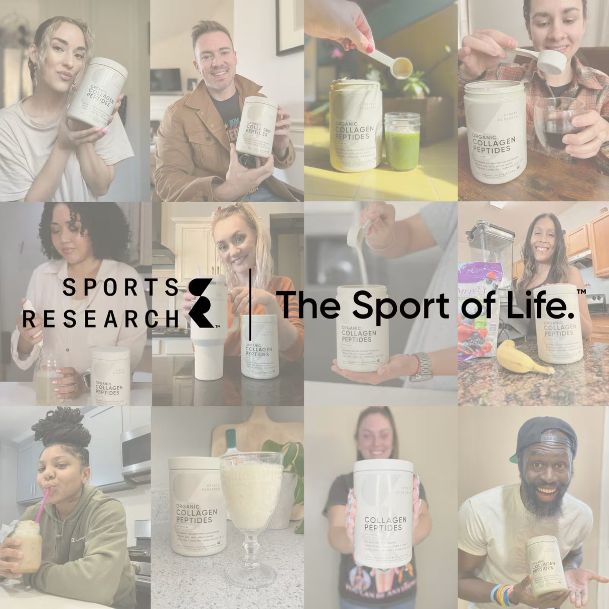 Sports Research Marine Collagen Peptides Powder | Unflavored | 340g (34 Servings)
