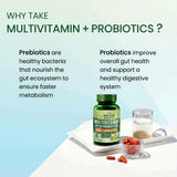 Himalayan Organics Multivitamin with Probiotics | 180 Tablets | Daily Nutrition & Immunity Support