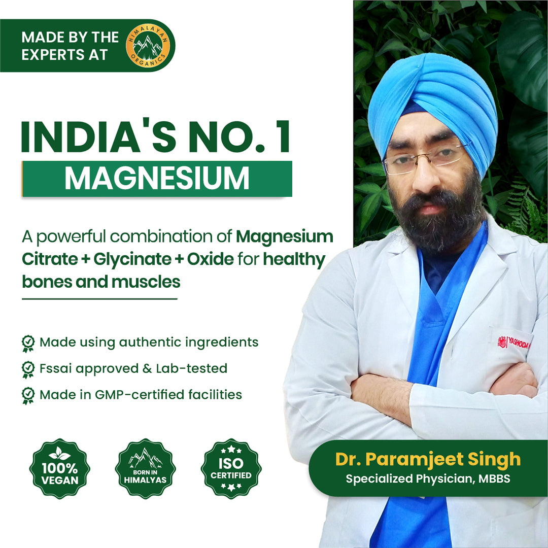 Vlado's Himalayan Organics, Magnesium Complex Citrate Glycinate Oxide, 1660mg - 120 Veg Tablets