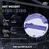 Gayor Essentials Pre Gayor Black 2.0 Pre-Workout Powder 338g | 200mg Caffeine
