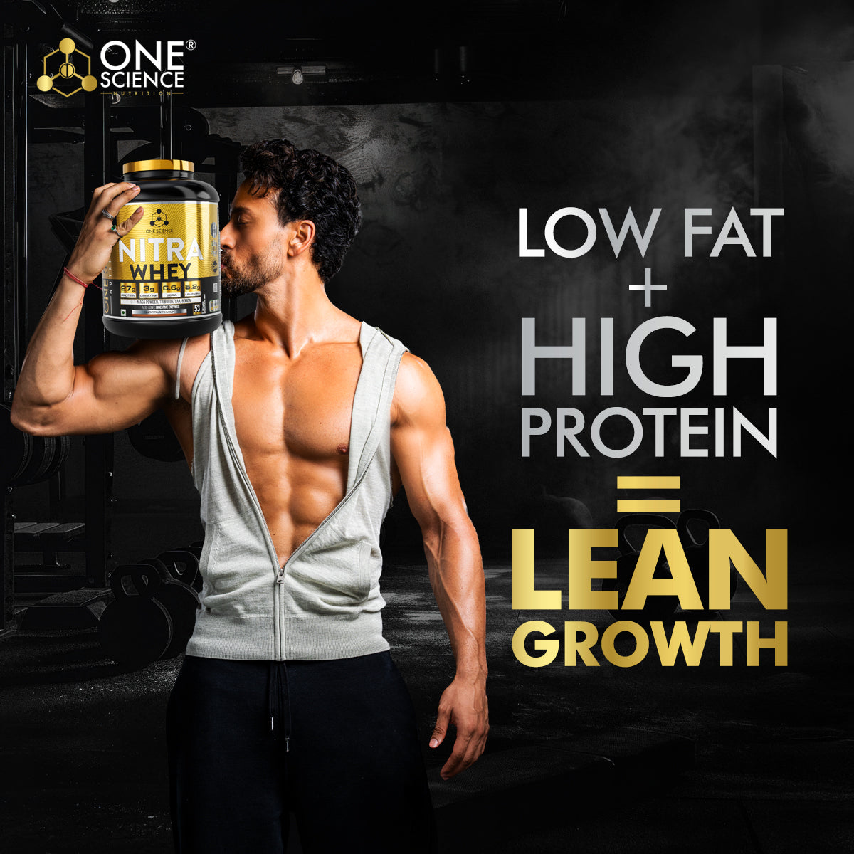 One Science Nitra Whey 4 Lbs with Multivitamins 60 Tablets