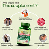 Vlado's Himalayan Organics Vitamin B12 1500mcg with Vitamin D3 | 60 Tablets | Energy & Nervous System Support