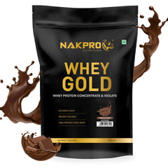 NAKPRO Gold Premium Whey Protein Concentrate & Isolate - 1 Kg