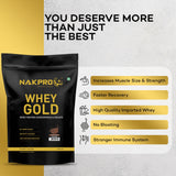 NAKPRO Gold Premium Whey Protein Concentrate & Isolate - 1 Kg
