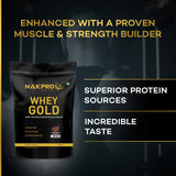 NAKPRO Gold Premium Whey Protein Concentrate & Isolate - 1 Kg