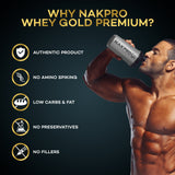 NAKPRO Gold Premium Whey Protein Concentrate & Isolate - 1 Kg