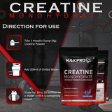 NAKPRO Creatine Monohydrate Jar 250 G