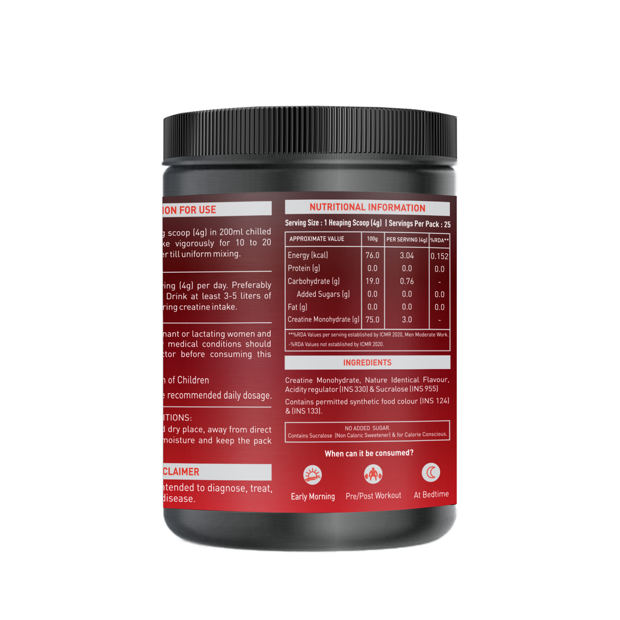 NAKPRO Creatine Monohydrate Jar 100 G