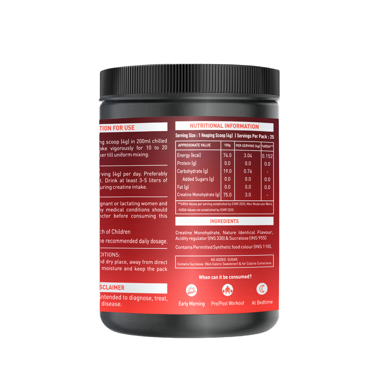 NAKPRO Creatine Monohydrate Jar 100 G